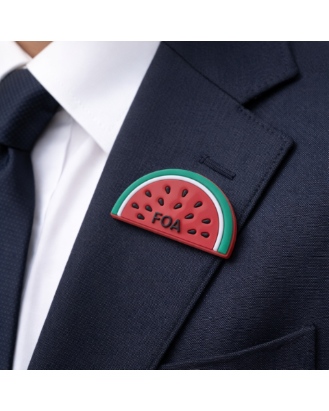 Palestine Watermelon Pin Badge (Rubber)