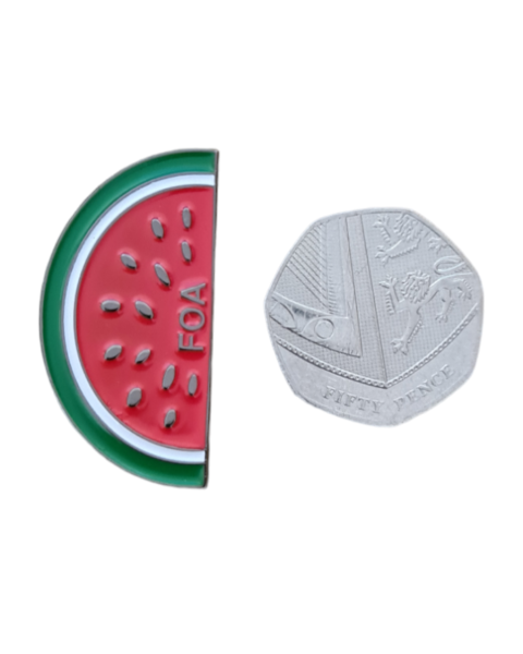 Palestine Watermelon Pin Badge (Metal)