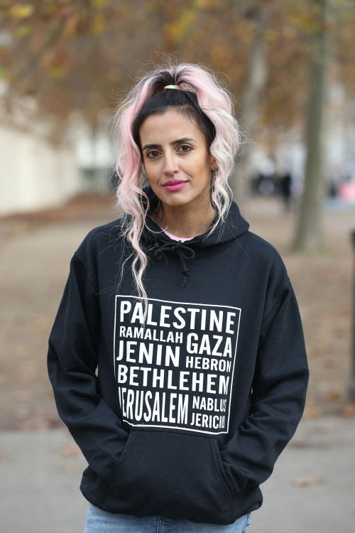 Palestine Cities - Adult Hoodie-Black-X Large