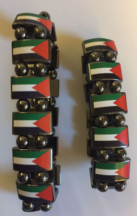 Palestine Flag Metal Bracelets-Small