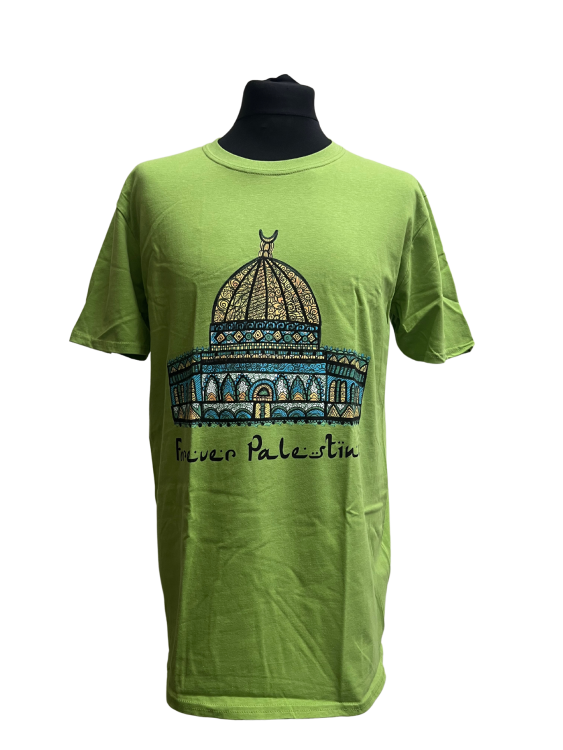 Dome of the Rock - Forever Palestine - Adult - T-shirts-Green-Small