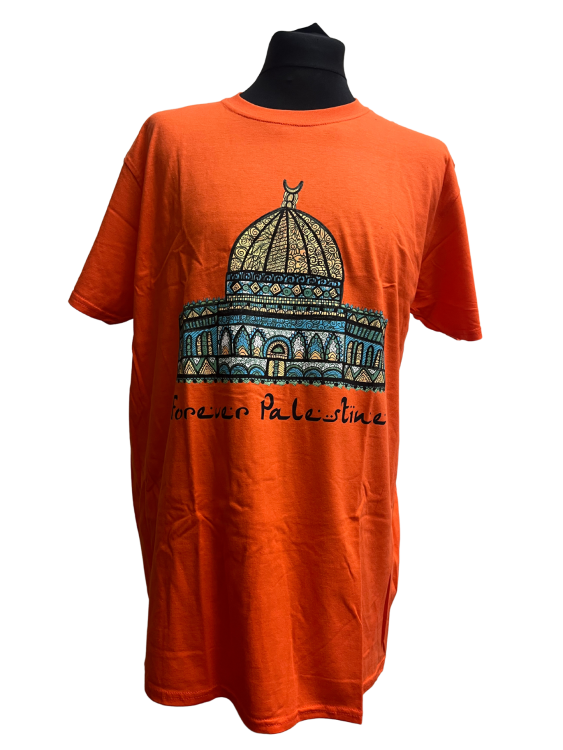 Dome of the Rock - Forever Palestine - Adult - T-shirts-Orange-Small
