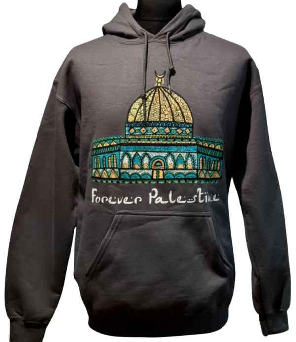 Dome of the Rock - Forever Palestine - Hoodie-Grey-X Large