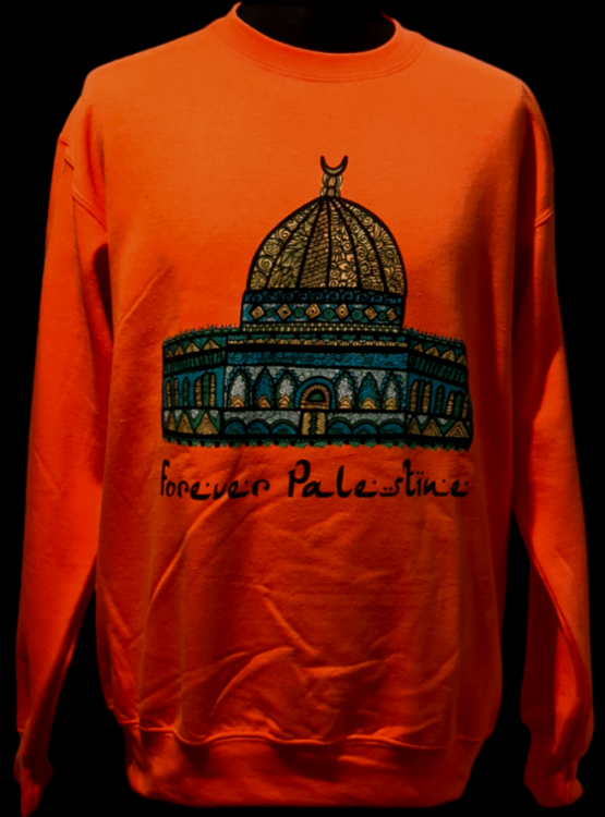 Forever Palestine - Dome of the Rock - Jumper-Orange-Small