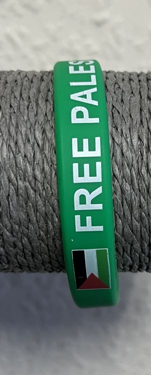 Free Palestine Wristband with Flag-Green