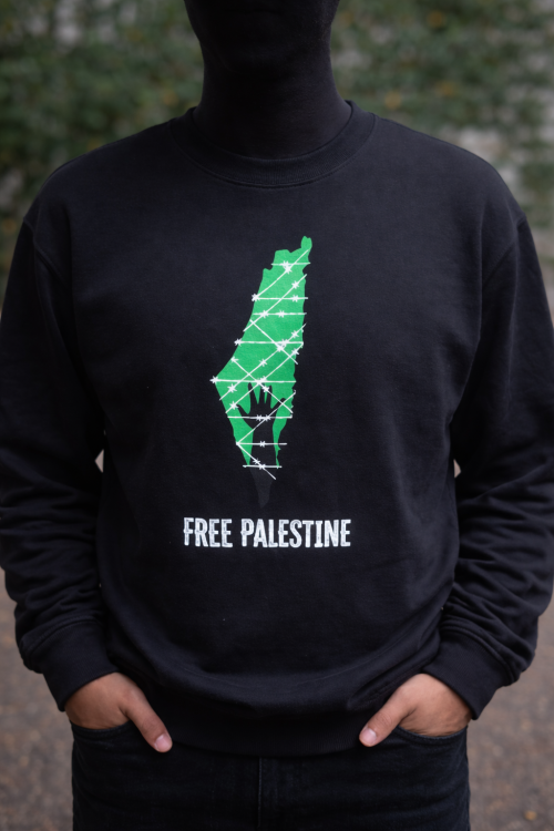 Hand on a Map - Adult - Jumper-Black-Small
