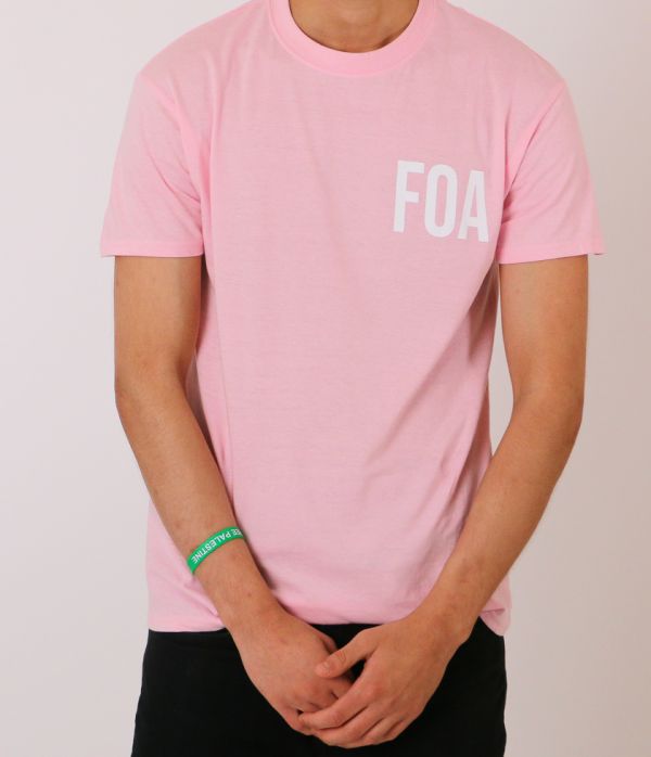 FOA Branded T-Shirt-Pink-Large