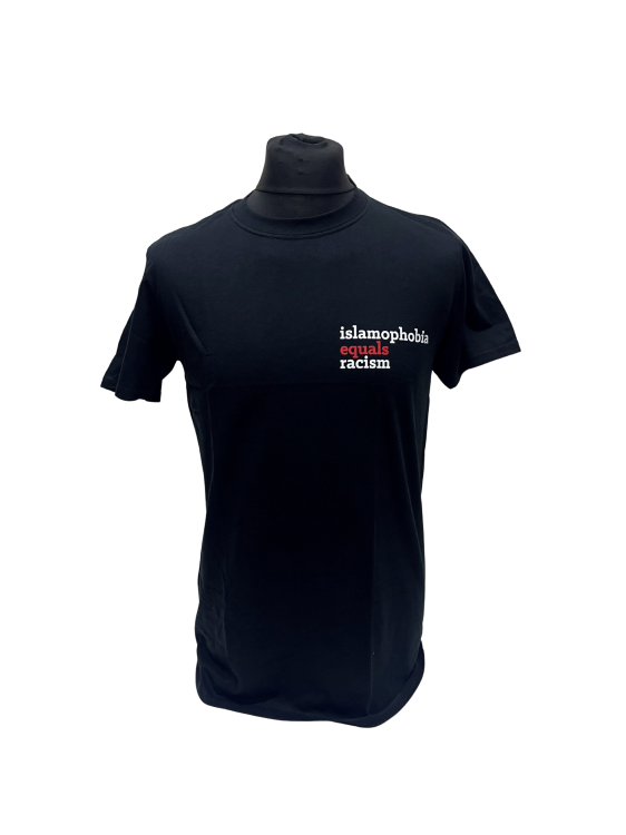 Isalmophobia is Racism - Adult T-Shirts-Small-Black