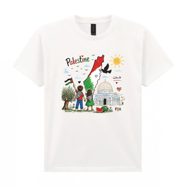 Children - Daytime in Palestine - White T-Shirt