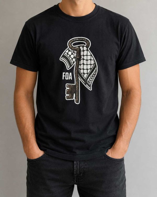 Kuffiyah on a Key - Adult T-Shirt-Small