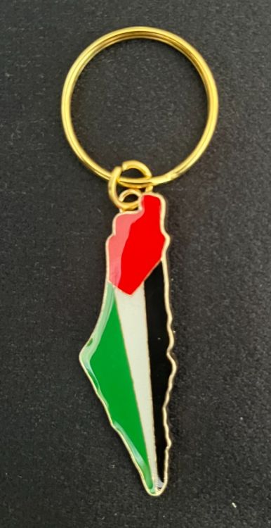 Palestine Map Key Ring
