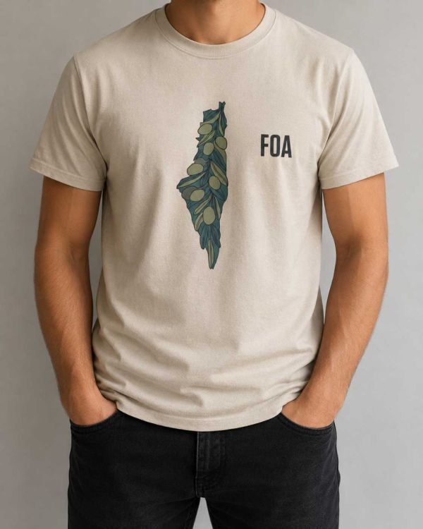 Olive Tree - Palestine Map - Adult T-Shirt