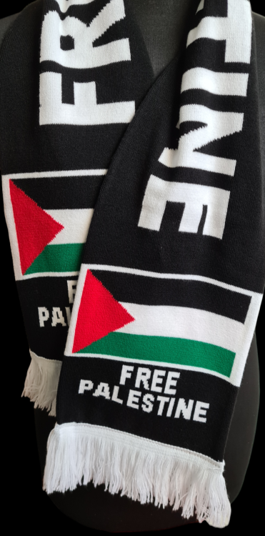 Palestine Wool Winter Warm Scarf-Black