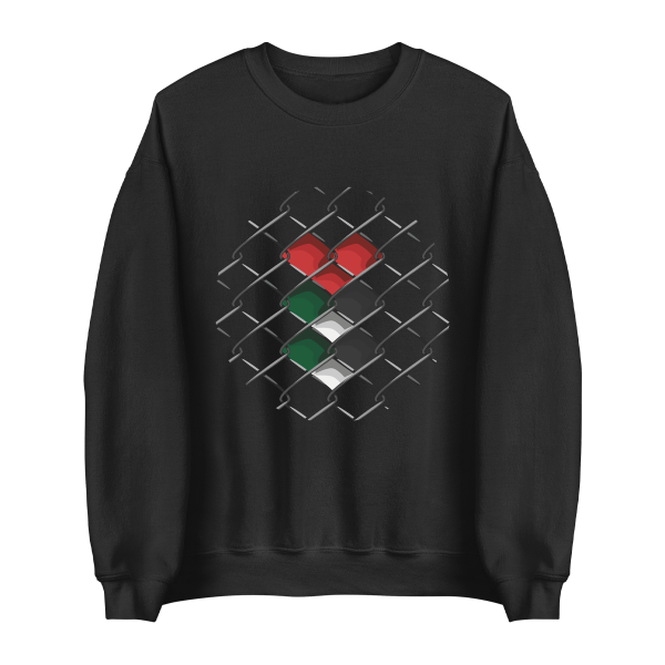 Fenced Palestine Flag - Sweatshirt
