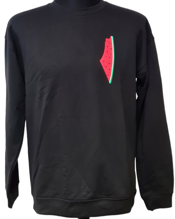 Palestine Watermelon Adults Jumper-Black-Small