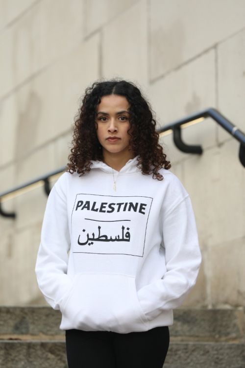 Palestine in English/Arabic - Adult Hoodie