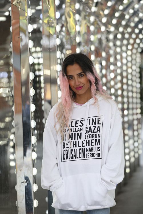 Palestine Cities - Adult Hoodie-White-2X Large